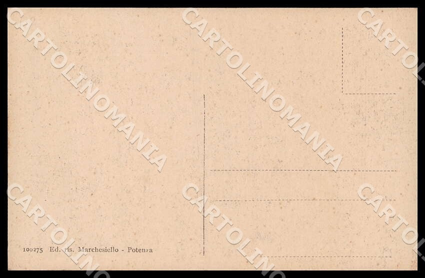Potenza Città Rione Popolare cartolina GM1127 – retro