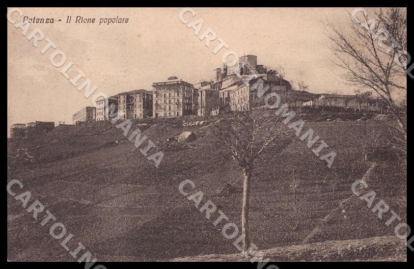Potenza Città Rione popolare cartolina GM1129 – fronte