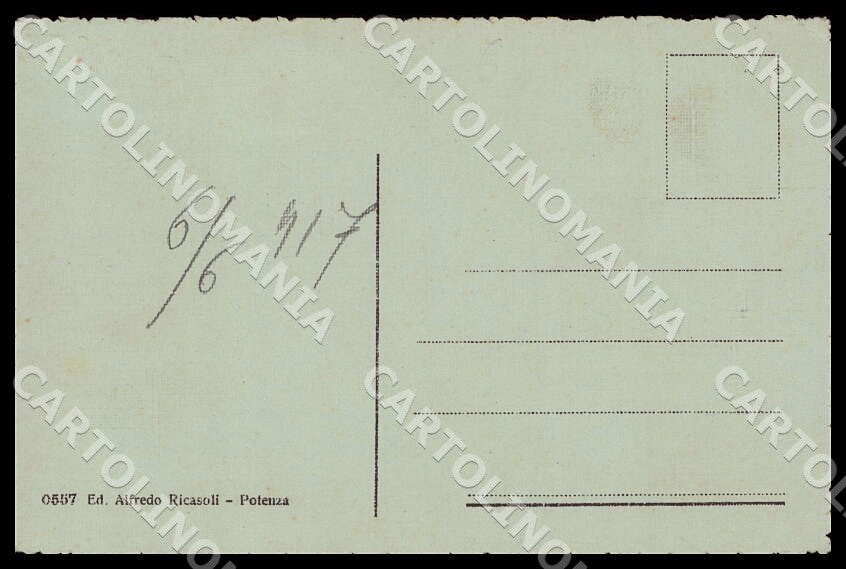 Potenza Città Caserma Basilicata cartolina GM1139 – retro