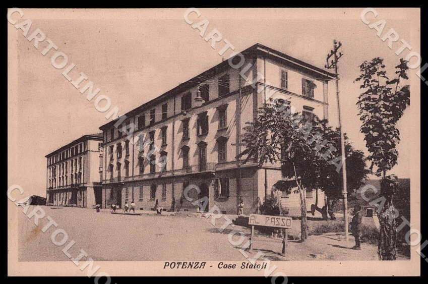 Potenza Città Case Statali cartolina GM1140 – fronte