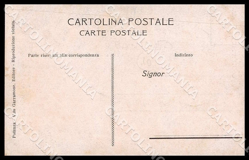 Potenza Acerenza Costume Costumi cartolina GM1143 – retro