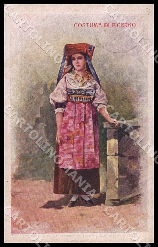 Potenza Picerno Costume Costumi cartolina GM1144 – fronte