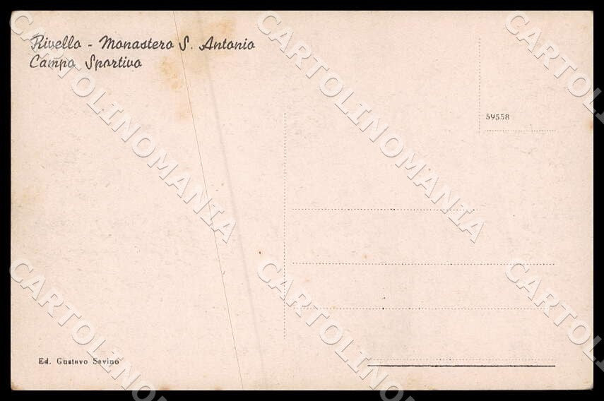 Potenza Rivello Monastero San Antonio Campo Sportivo cartolina GM1152 – retro