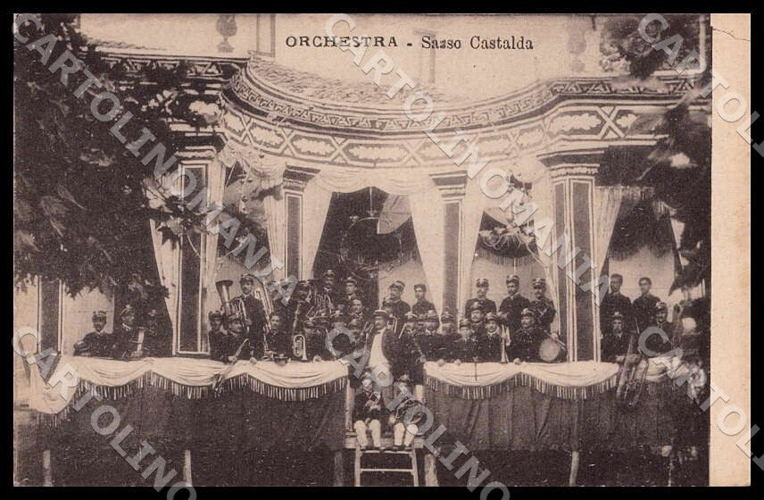 Potenza Sasso Castalda Orchestra PIEGHINA cartolina GM1153 – fronte