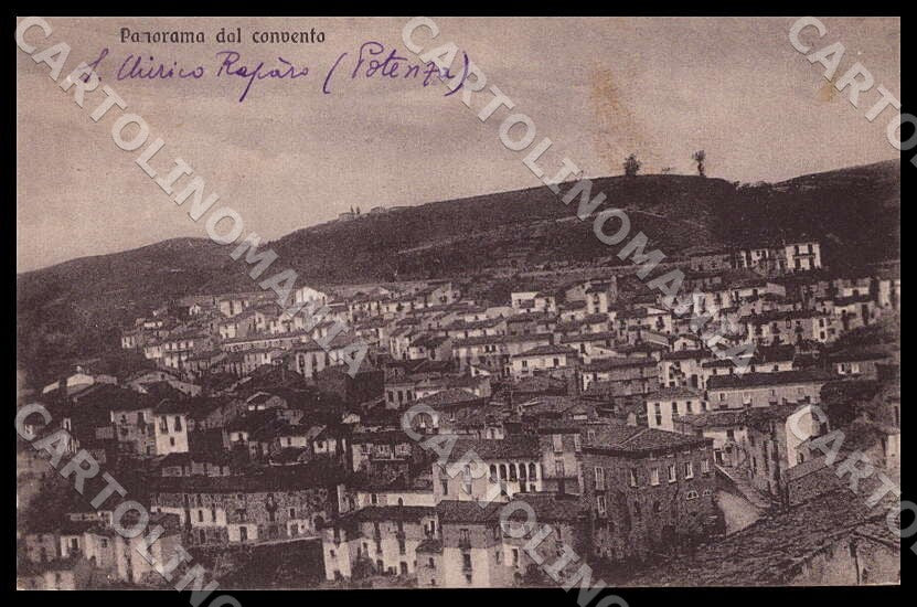 Potenza San Chirico Raparo Panorama convento cartolina GM1156 – fronte