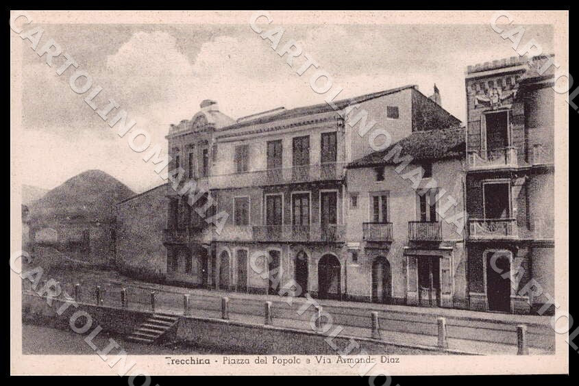 Potenza Trecchina Piazza Popolo Via Armando Diaz Alterocca cartolina GM1161 – fronte