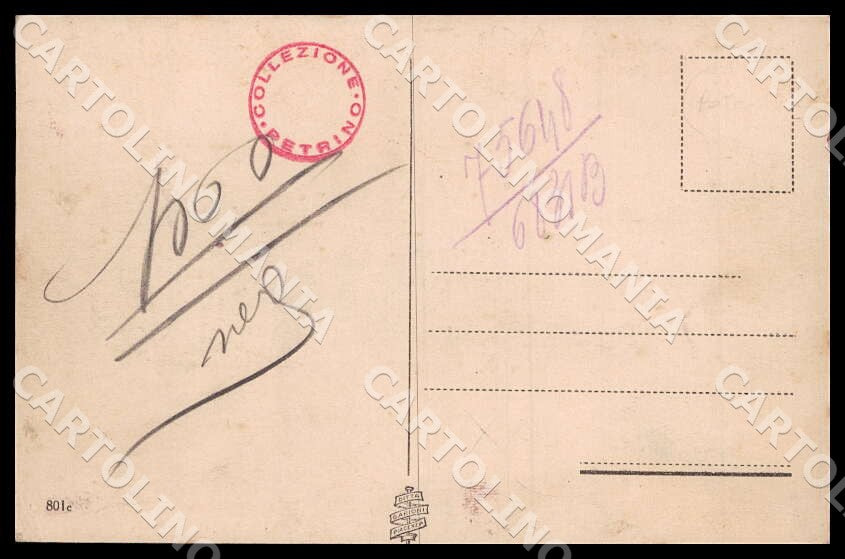 Potenza Albano di Lucania Monumento eretto Caduti cartolina GM1165 – retro