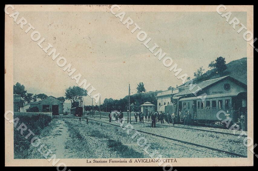 Potenza Avigliano Stazione Ferroviaria Treno cartolina GM1166 – fronte