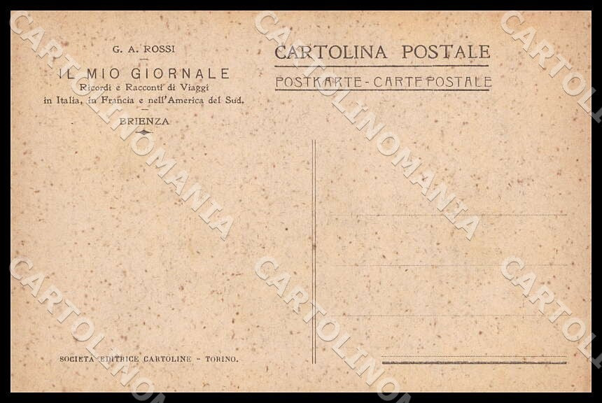 Potenza Brienza Castello cartolina GM1170 – retro