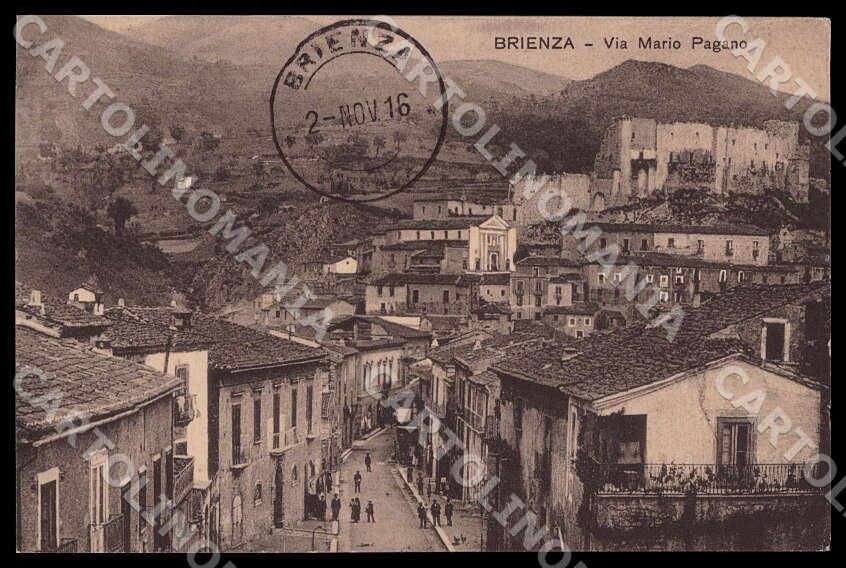 Potenza Brienza Via Mario Pagano cartolina GM1172 – fronte
