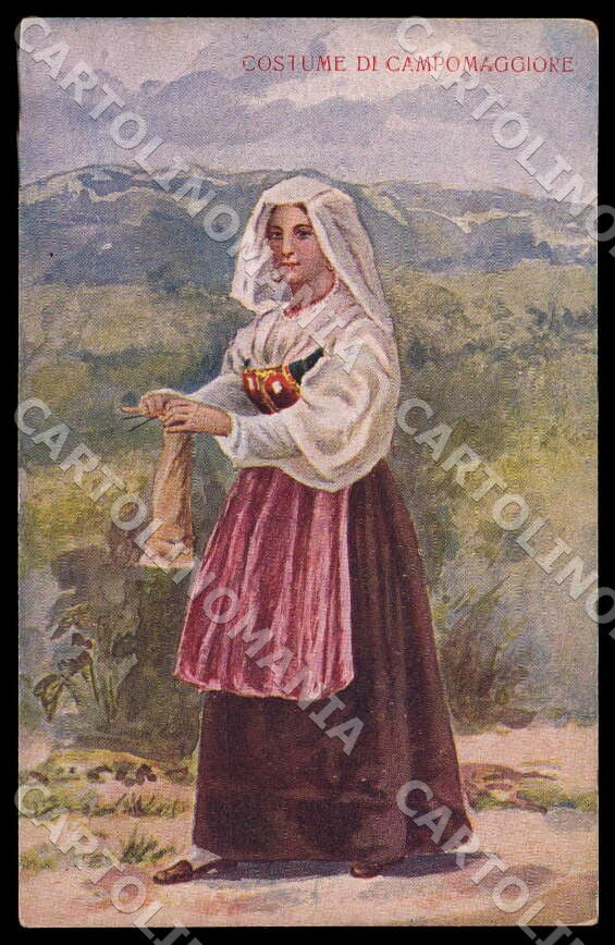 Potenza Campomaggiore Costume Costumi cartolina GM1184 – fronte