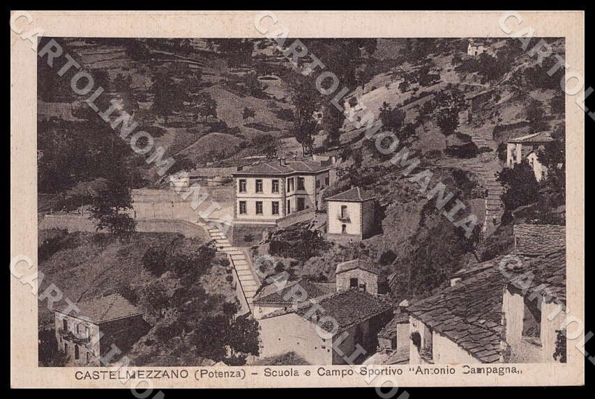 Potenza Castelmezzano Scuola Campo Sportivo Antonio Campagna cartolina GM1185 – fronte