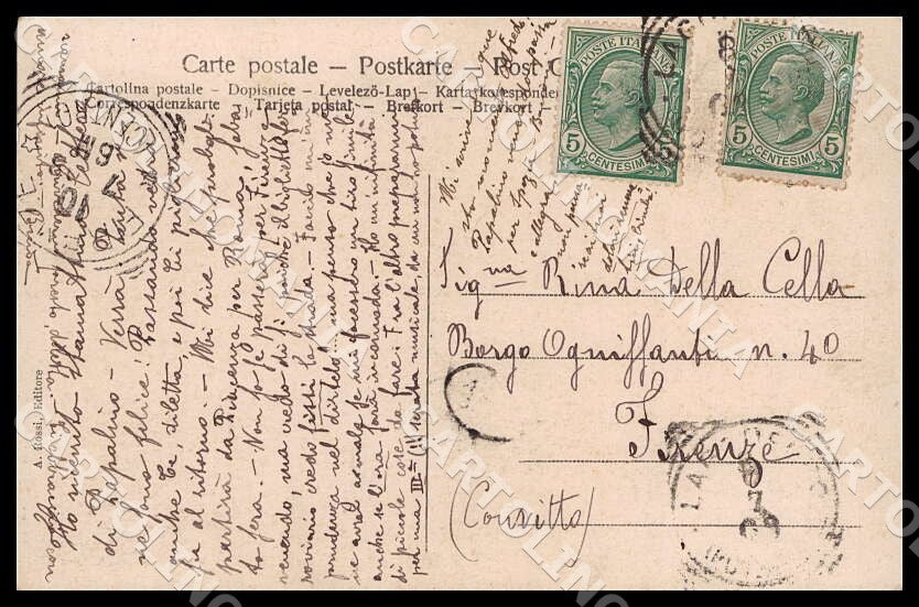 Potenza Lagonegro Piazza Grande cartolina GM1188 – retro