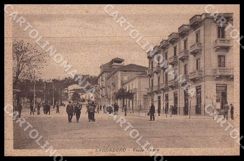Potenza Lagonegro Viale Roma PIEGHINE cartolina GM1192 – fronte