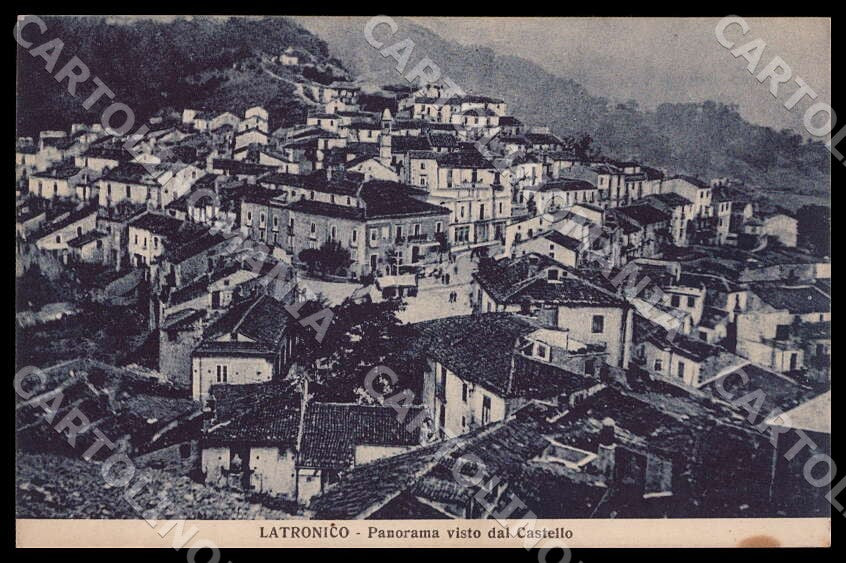 Potenza Latronico Panorama visto Castello Alterocca cartolina GM1193 – fronte