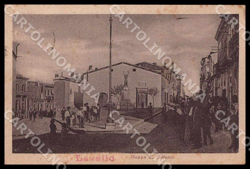 Potenza Lavello Piazza Santo Antonio cartolina GM1194 – fronte