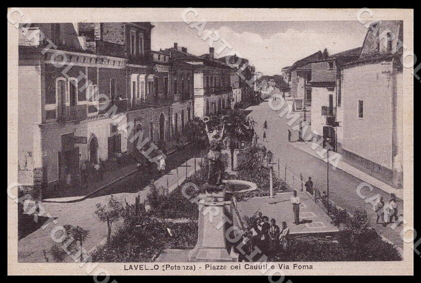 Potenza Lavello Piazza Caduti Via Roma cartolina GM1195 – fronte