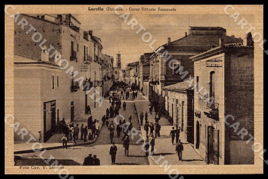Potenza Lavello Corso Vittorio Emanuele Alterocca cartolina GM1198 – fronte