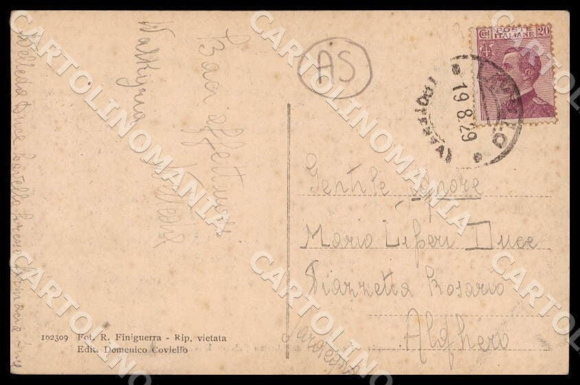 Potenza Lavello Particolare Antico Palazzo ANGOLO SCOLLATO cartolina GM1203 – retro