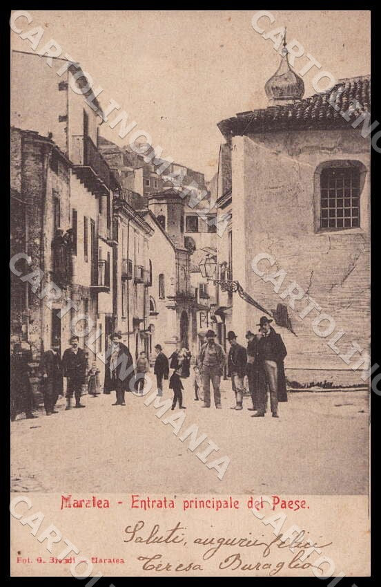 Potenza Maratea Entrata principale Paese cartolina GM1206 – fronte