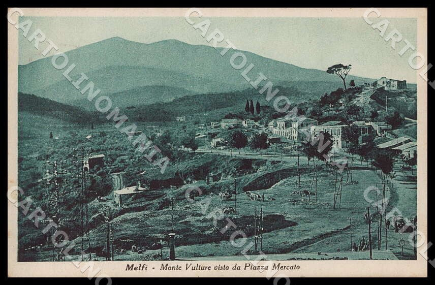 Potenza Melfi Monte Vulture visto Piazza Mercato Carretto cartolina GM1212 – fronte