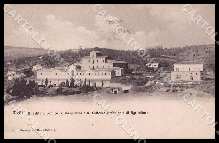 Potenza Melfi Regio Istituto Tecnico Gasparrini PIEGHINA cartolina GM1213 – fronte