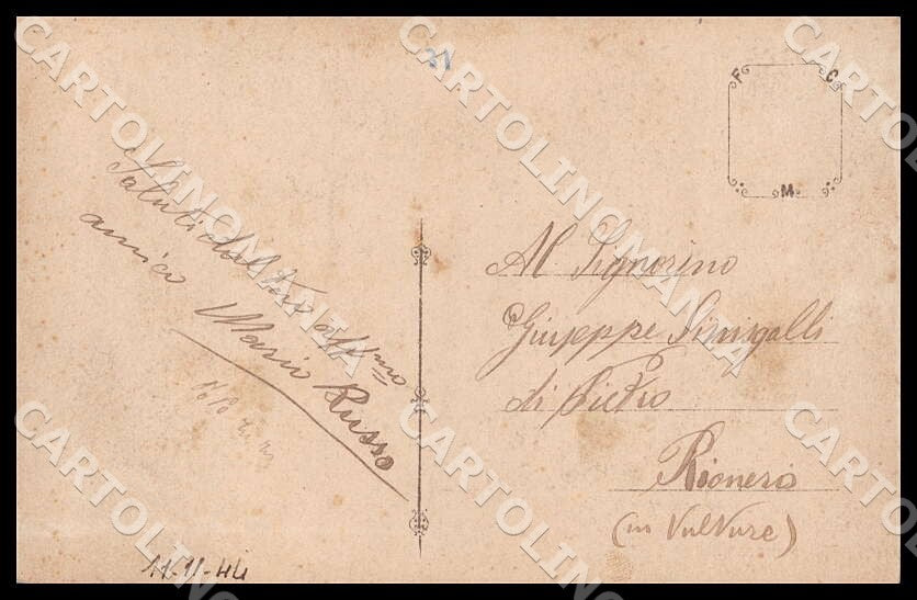 Potenza Melfi Regio Istituto Tecnico Giuseppe Gasparini Regia cartolina GM1216 – retro