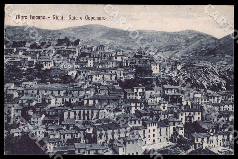 Potenza Muro Lucano Rioni Raia Capomuro cartolina GM1218 – fronte