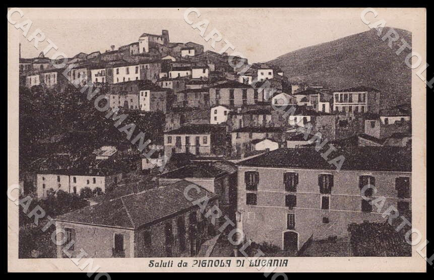 Potenza Pignola di Lucania Saluti da PIEGHE cartolina GM1225 – fronte