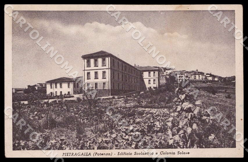 Potenza Pietragalla Edificio Scolastico ABRASA STRAPPINO cartolina GM1226 – fronte