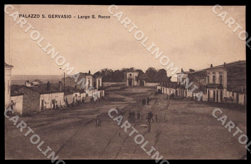 Potenza Palazzo San Gervasio Largo San Rocco cartolina GM1227 – fronte