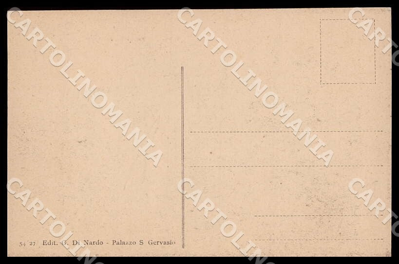 Potenza Palazzo San Gervasio Corso Manfredi cartolina GM1229 – retro