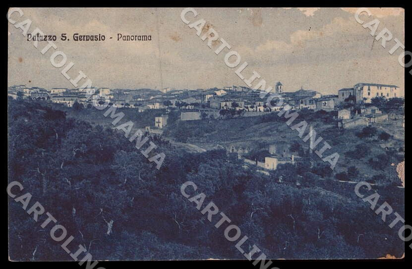 Potenza Palazzo San Gervasio Panorama ABRASA cartolina GM1230 – fronte