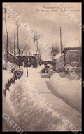 Modena Frassinoro Via due Ponti Veduta invernale Nevicata cartolina GM1232 – fronte