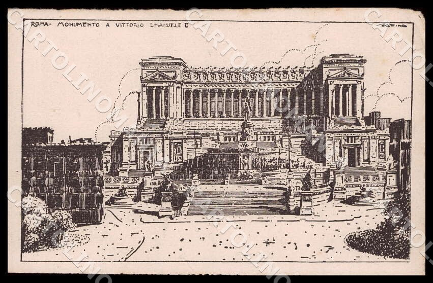 Roma Città Scattina Monumento Vittorio Emanuele II cartolina GM1235 – fronte