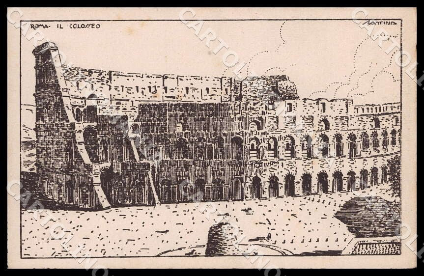 Roma Città Scattina Colosseo cartolina GM1236 – fronte