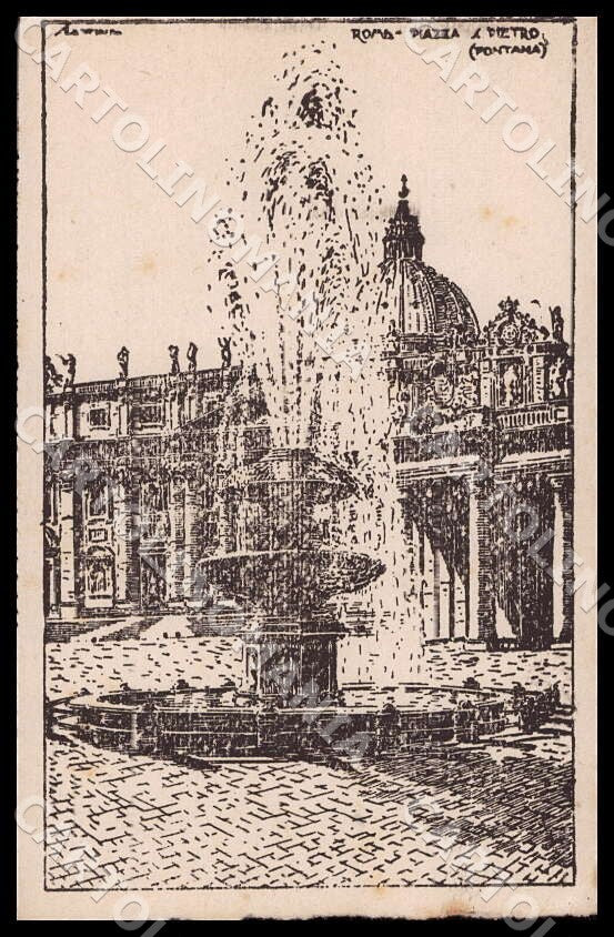 Roma Città Vaticano Scattina Piazza San Pietro cartolina GM1240 – fronte