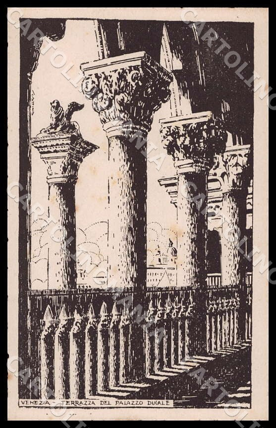 Venezia Città Scattina Terrazza Palazzo Ducale cartolina GM1247 – fronte