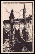 Venezia Città Scattina Traghetto Molo Isola San Giorgio Gondola cartolina GM1250 – fronte