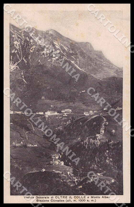 Bergamo Oltre il Colle Veduta Generale Monte Alben Stazione cartolina GM1253 – fronte