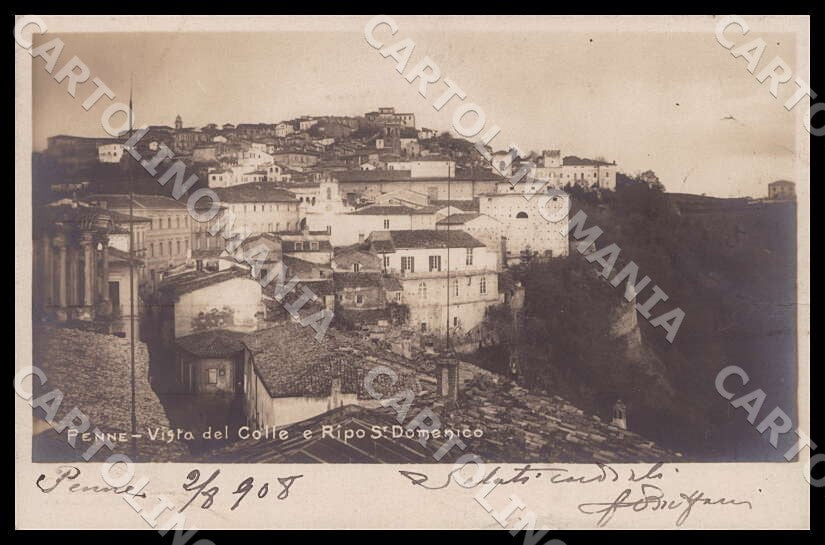 Pescara Penne Vista Colle Ripa San Domenico Foto cartolina GM1269 – fronte