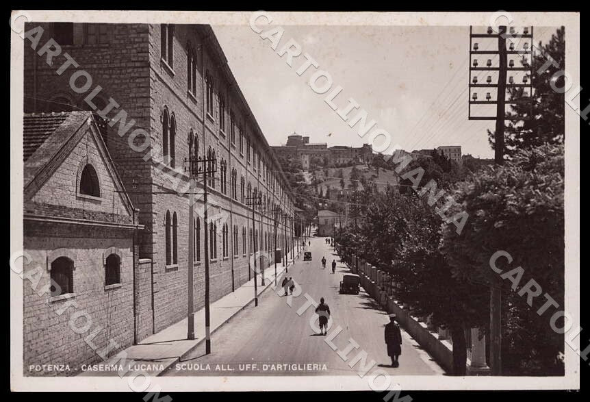 Potenza Città Caserma Lucana Scuola Allievi Ufficiali Foto cartolina GM1277 – fronte