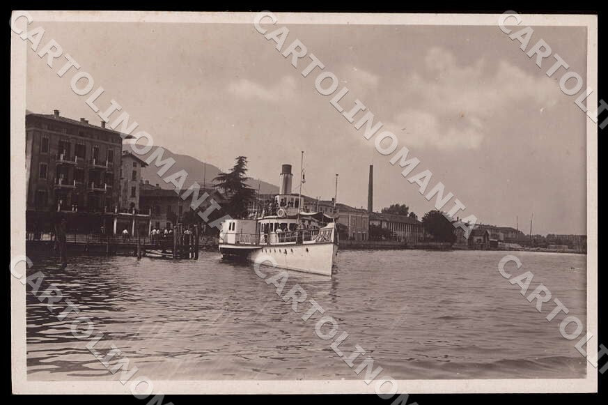 Brescia Iseo Partenza Piroscafo Nave Battello Foto cartolina GM1292 – fronte