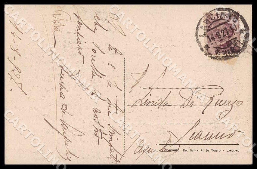 Chieti Lanciano Antica Porta San Biagio cartolina GM1297 – retro