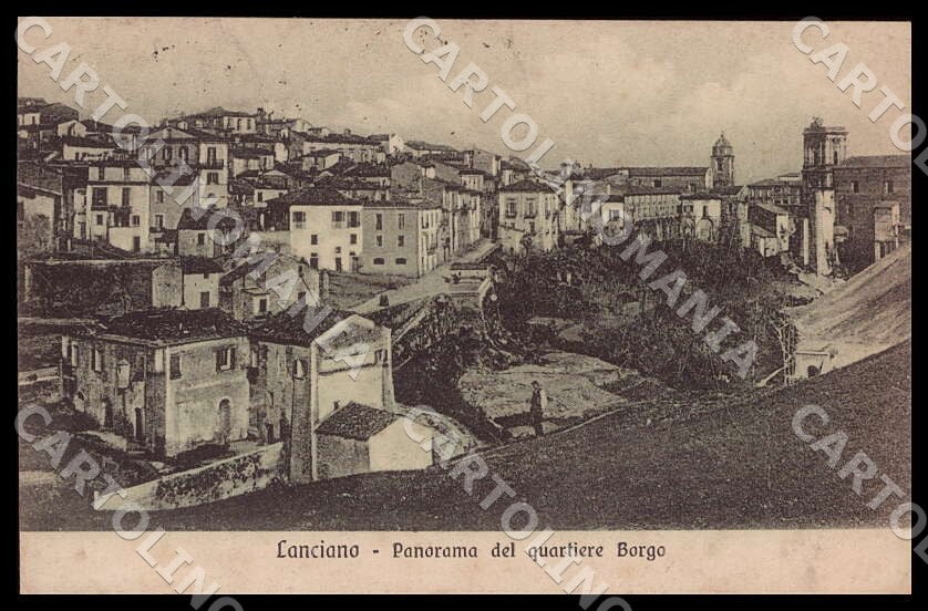 Chieti Lanciano Panorama quartiere Borgo cartolina GM1298 – fronte