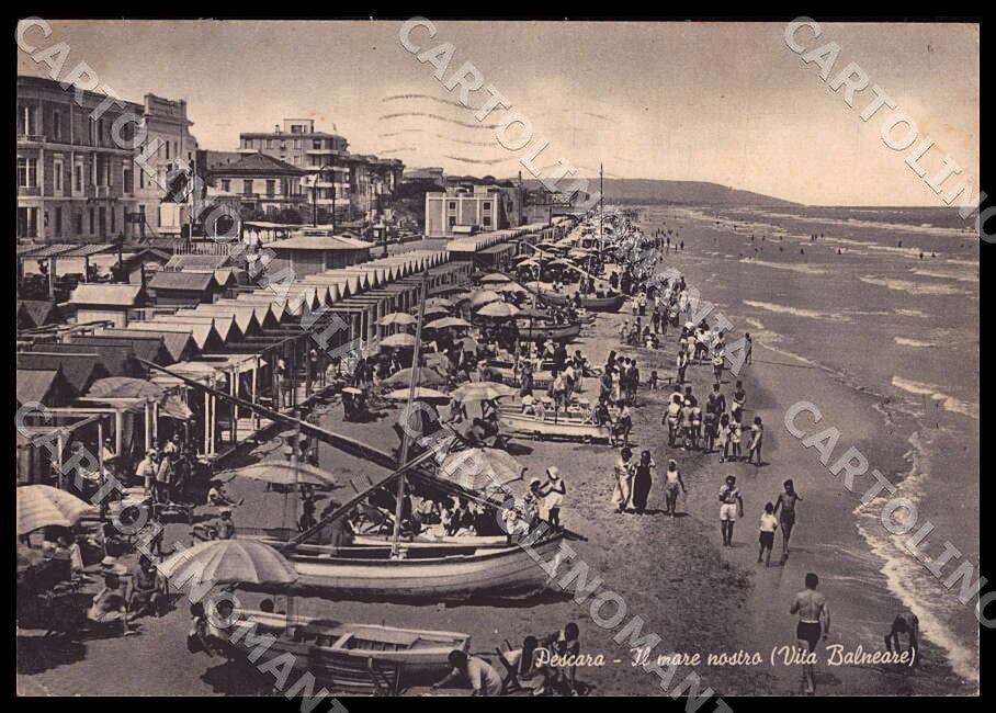 Pescara Città mare nostro Barca FG cartolina GM1303 – fronte