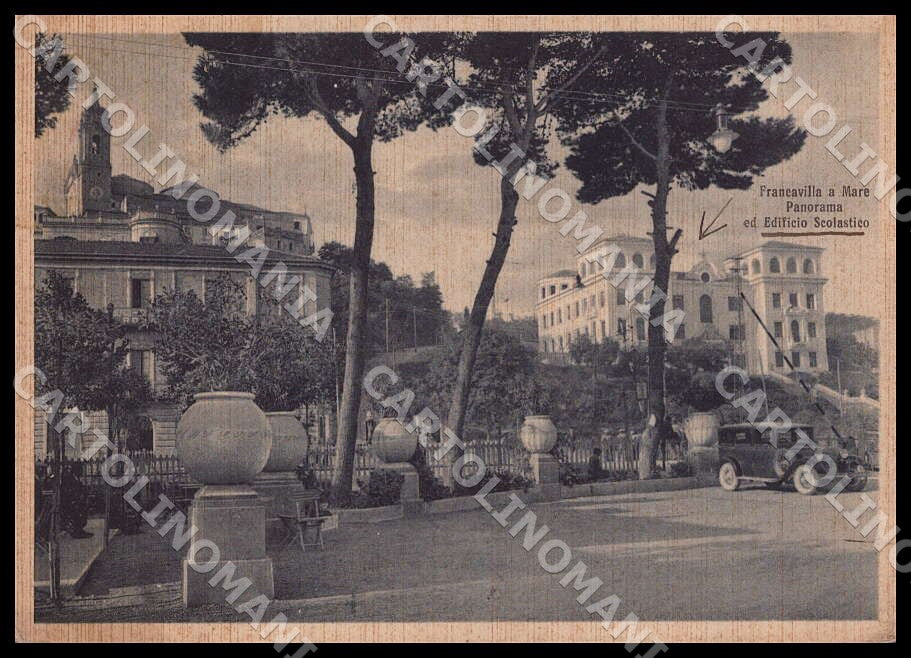 Chieti Francavilla al Mare Panorama Edificio Scolastico FG cartolina GM1307 – fronte