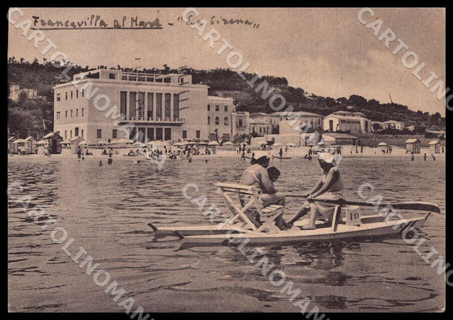 Chieti Francavilla al Mare Sirena Barca PIEGHINE FG cartolina GM1310 – fronte
