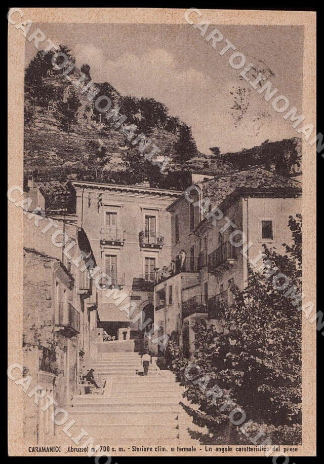 Pescara Caramanico Stazione climatica termale FG cartolina GM1319 – fronte