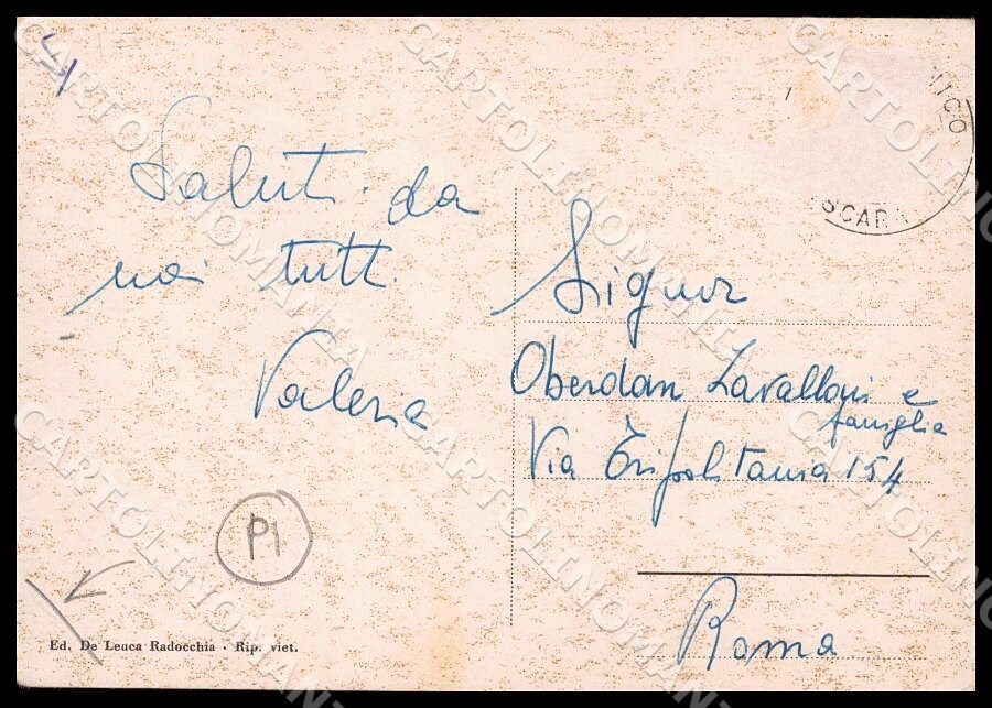 Pescara Pietranico Saluti da Via Umberto I PIEGA FG cartolina GM1330 – retro